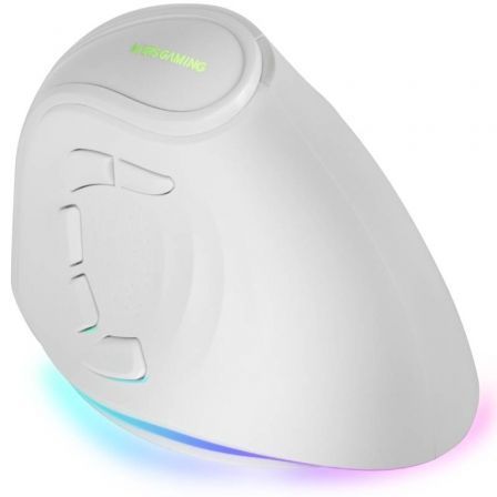 Mars Gaming MM-SK Ratón Gaming Vertical Inalámbrico 8400 DPI Blanco
